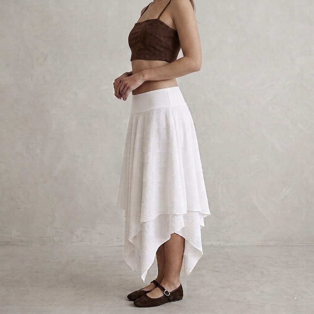 Falda capas en punta